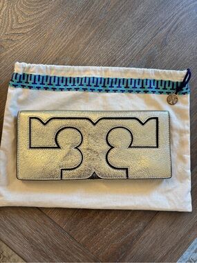 Tory Burch Gold Clutch